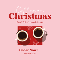 Christmas Coffee Sale Instagram Post Design