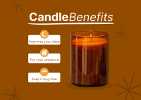 Candle Benefits Postcard Design