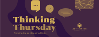 Thinking Thursday Blobs Facebook Cover Design