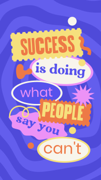 Success all the Way TikTok video Image Preview