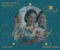 Mother's Day Rose Facebook Post Design