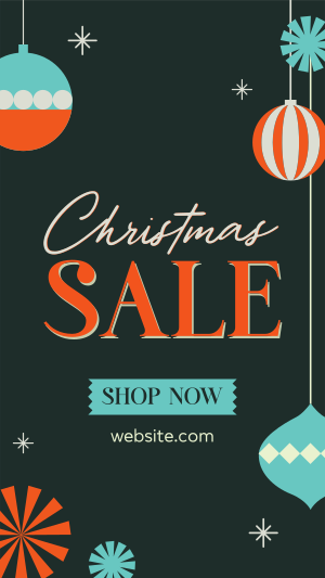 Ornamental Christmas Sale Facebook story Image Preview