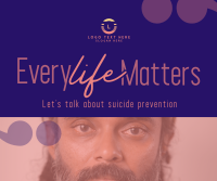 Simple Suicide Prevention Campaign Facebook post Image Preview