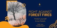 Fight Against Forest Fires Twitter Post Image Preview