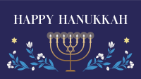 Hanukkah Candles Facebook Event Cover Design