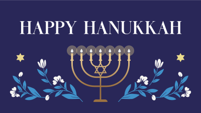Hanukkah Candles Facebook event cover Image Preview