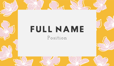Floral Bloom Business Card Image Preview