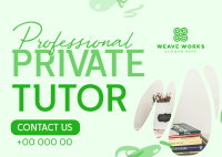 Private Tutor Postcard Image Preview