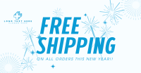 Free Shipping Sparkles Facebook ad Image Preview