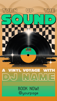 Nostalgic DJ Vinyl  Facebook Story Design