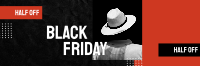 Classy Black Friday Hat Twitter header (cover) Image Preview