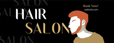 Minimalist Hair Salon Facebook cover Image Preview