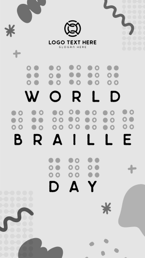 Braille Day Doodle Instagram story Image Preview