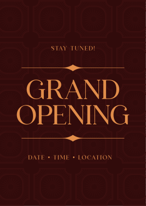 Vintage Grand Opening Flyer Image Preview