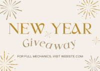 New Year Giveaway Postcard Image Preview