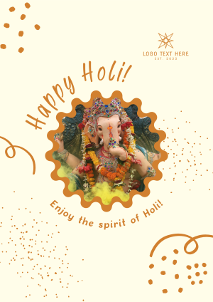 Happy Holi Celebration Flyer Image Preview