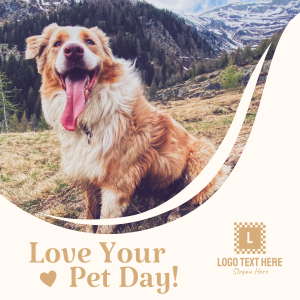 Love Your Pet Day Instagram post