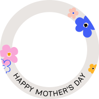 Mother's Day Colorful Flowers LinkedIn Profile Picture Image Preview