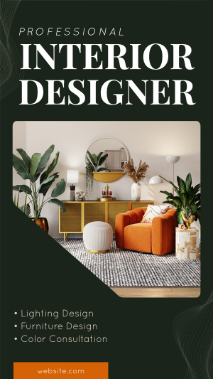 Professional Interior Designer Facebook story Image Preview