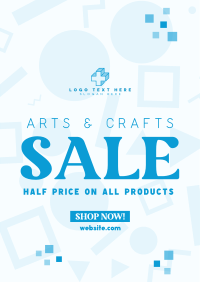 Art Supply Clearance Poster Design