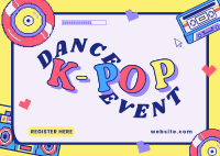 This is K-Pop Postcard Design