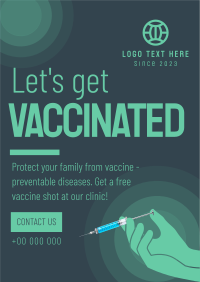 Let's Get Vaccinated Flyer Design