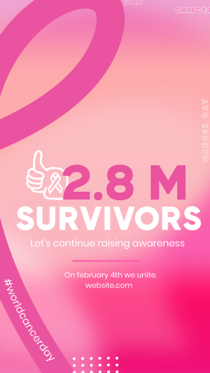 Cancer Survivor Facebook story Image Preview