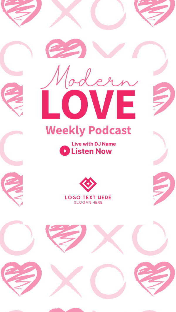 Modern Love Instagram Story Design Image Preview