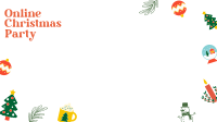Quirky Christmas Zoom background Image Preview