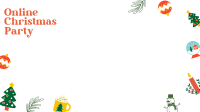 Quirky Christmas Zoom Background Image Preview