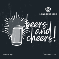 Cheers and Beers Linkedin Post Design