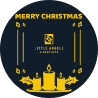 Christmas Themed Candle Facebook Profile Picture Image Preview