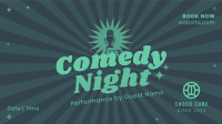 Comedy Night Facebook Event Cover Design