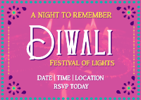 Festive Diwali Event Postcard Preview