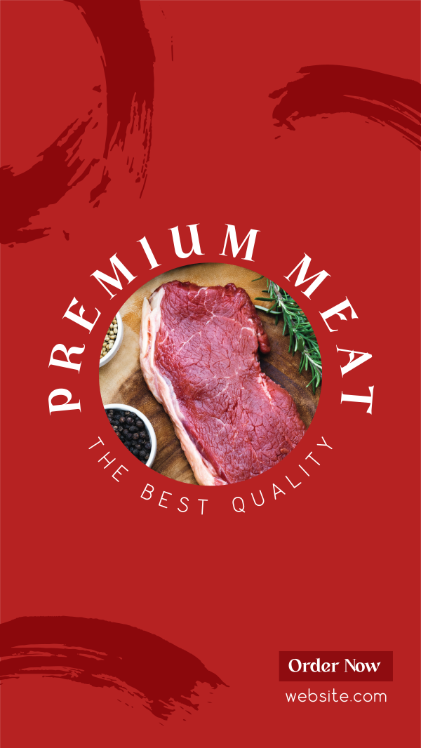 Premium Meat Instagram Story Design Image Preview