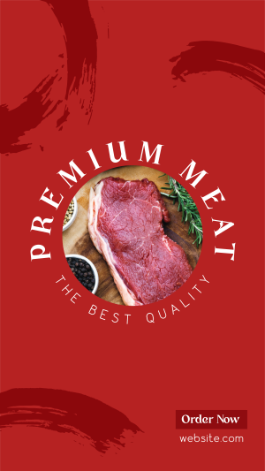 Premium Meat Instagram story