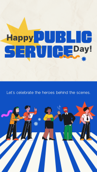 Playful Public Service Day Instagram Reel Design