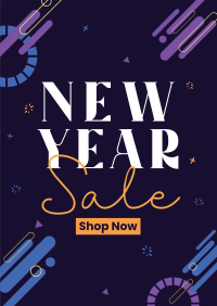 New Year Blob Sale Poster Image Preview