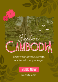 Cambodia Travel Tour Poster Image Preview