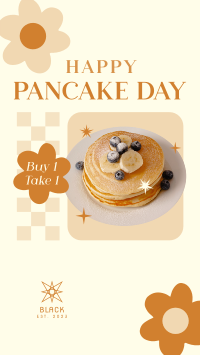 Cute Pancake Day Facebook story Image Preview