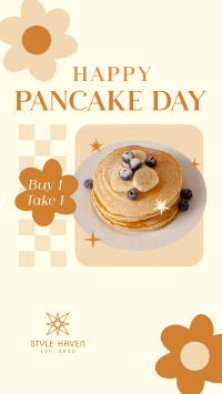 Cute Pancake Day Facebook story Image Preview