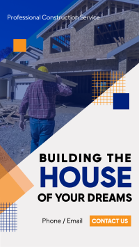 Building Home Construction Facebook Story Design
