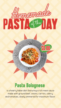 Pasta of the Day Facebook Story Image Preview