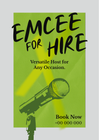 Grunge Emcee Hiring Poster Preview