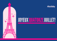 Quatorze Juillet Postcard Image Preview