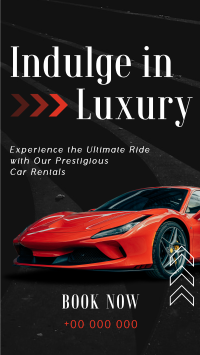 Luxurious Car Rental Service Facebook story Image Preview