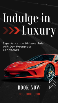 Luxurious Car Rental Service Facebook Story Image Preview