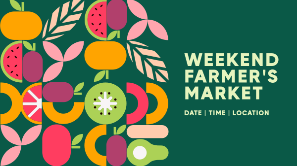 Weekend Farmer’s Market Facebook Event Cover Design Image Preview