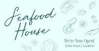 Seafood Minimalist Script Facebook ad Image Preview
