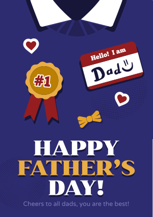 Illustration Father's Day Poster Image Preview